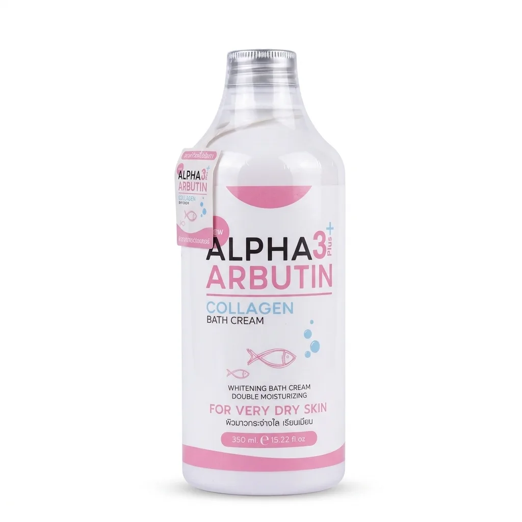 Alpha 3 Plus Arbutin Collagen Bath Cream 350ml Precious Skin – Alpha Arbutin 3+ Collagen Bath Cream – 350 ml