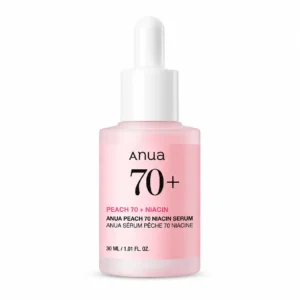 Anua – Peach 70 Niacin Serum, Serum Eclat & Anti-Taches (5% Niacinamide) – 30 ml